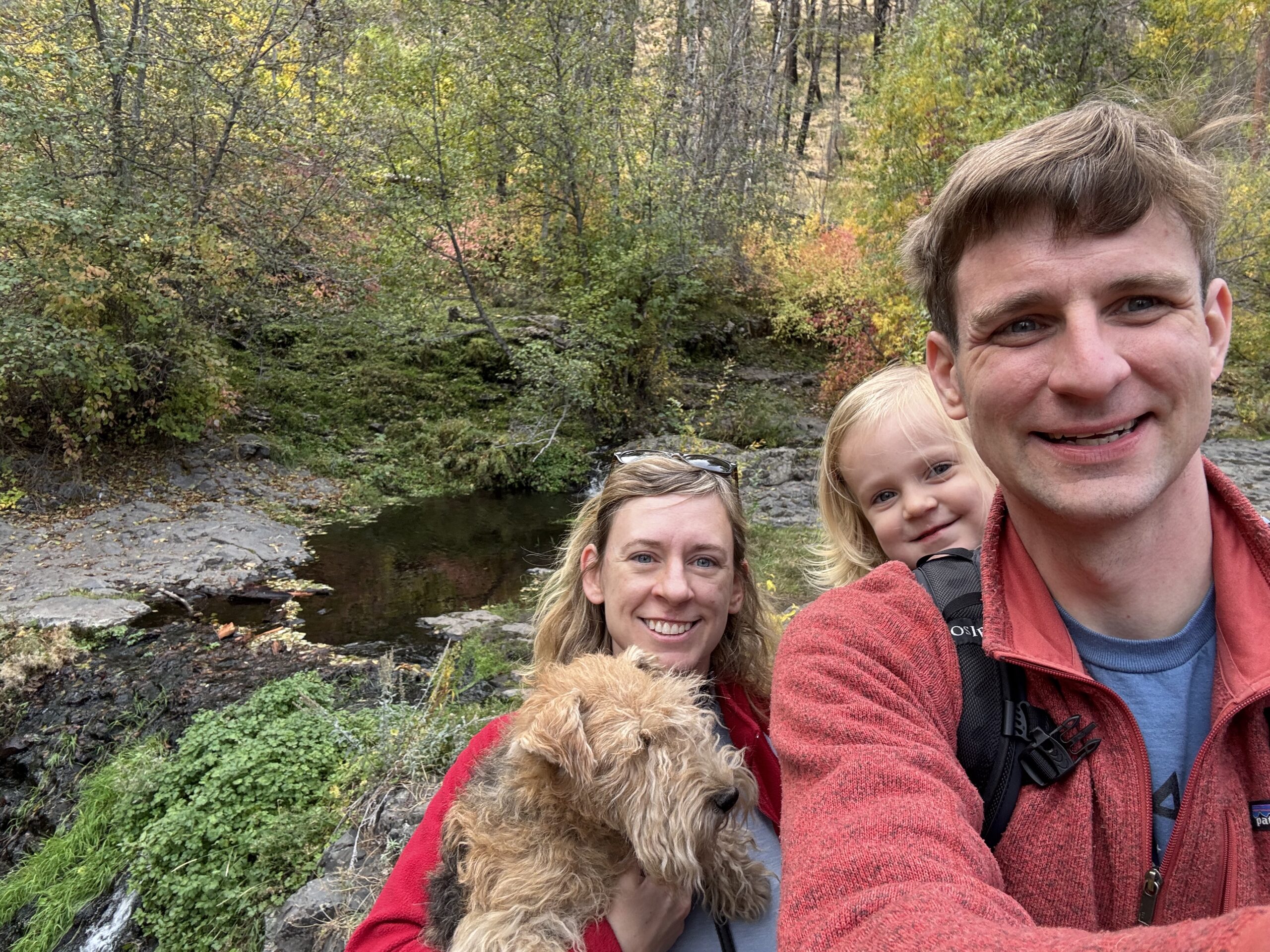 Sibley Family on a hike outside of Ellensburg, Washington.